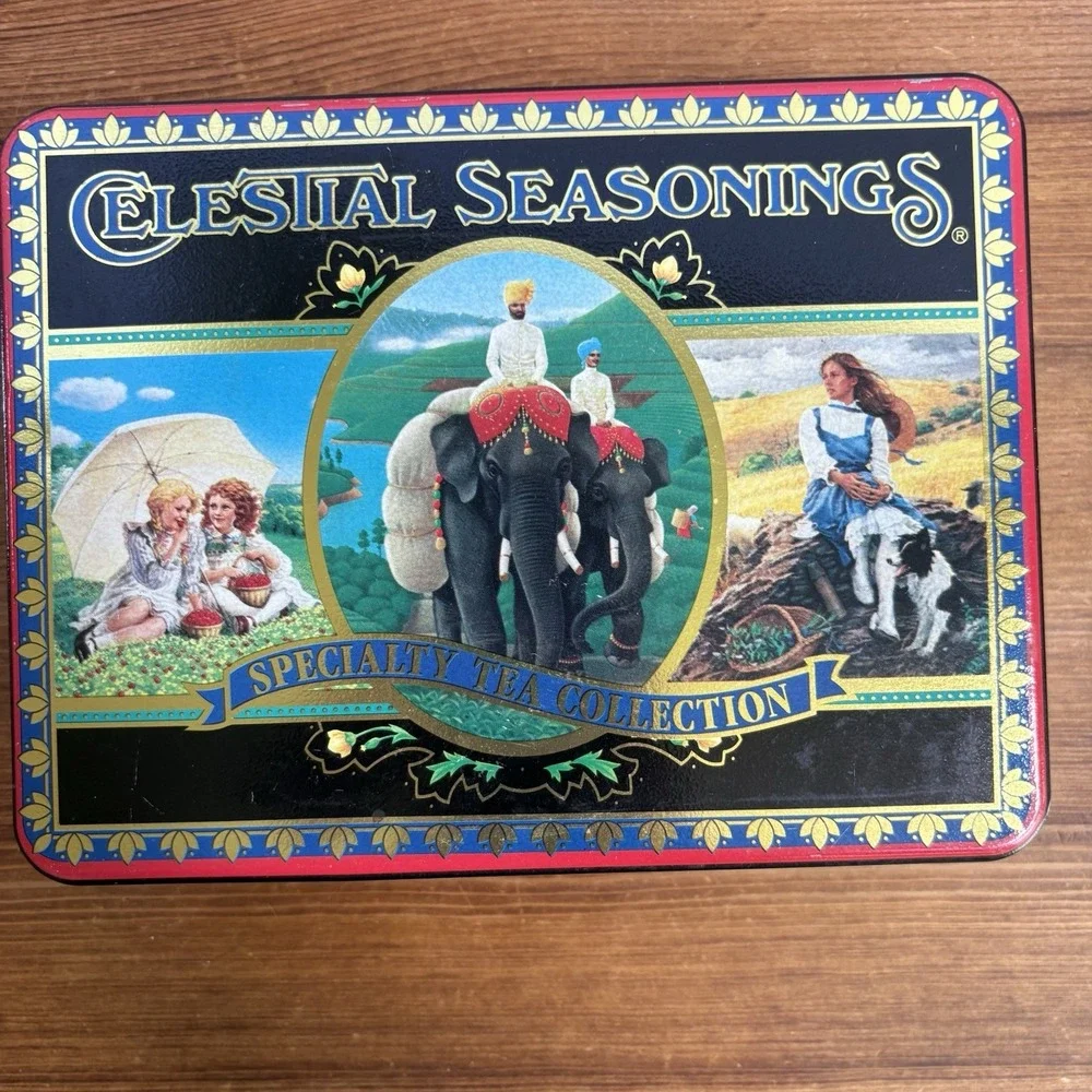 Vintage Celestial Seasonings Specialty Tea Collection Tin 1990s